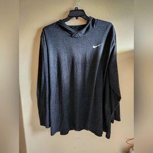 Nike Dri Fit Mens Long Sleeve Active Top with hood